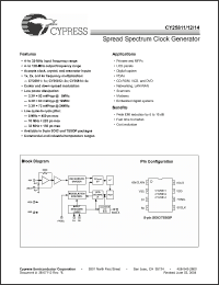 Click here to download CY25814SXC Datasheet