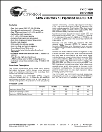 Click here to download CY7C1387B-150AC Datasheet