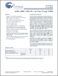 Click here to download CY7C1363C-133BZXI Datasheet