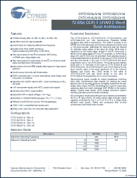 Click here to download CY7C1520JV18-300BZXI Datasheet