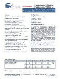 Click here to download CY7C2577KV18-550BZXC Datasheet