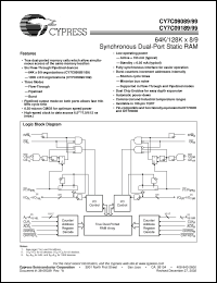 Click here to download CY7C09099-9AC Datasheet