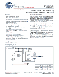 Click here to download CY7C1332AV25-200BGXC Datasheet