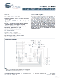 Click here to download CY14B108N-ZSP20XI Datasheet