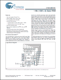 Click here to download CY62128DV30LL-70SXI Datasheet