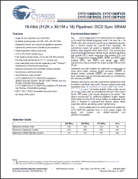 Click here to download CY7C1387DV25-200AXI Datasheet