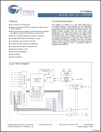 Click here to download CY14E064L-SZ45XIT Datasheet