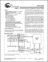 Click here to download CY7C1327B-100BGC Datasheet