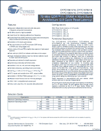 Click here to download CY7C1576V18-333BZXC Datasheet