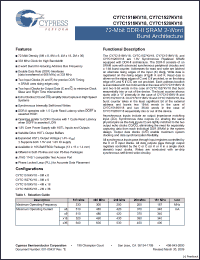Click here to download CY7C1518KV18-333BZXC Datasheet