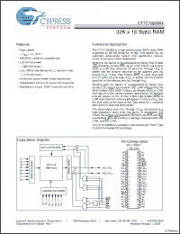 Click here to download CY7C1020BN-12VC Datasheet