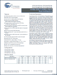 Click here to download CY7C1319CV18-200BZXC Datasheet