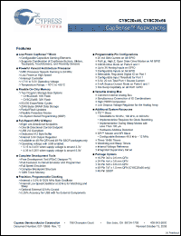 Click here to download CY8C20546-24PVXI Datasheet