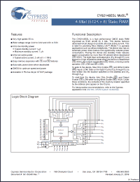 Click here to download CY62148ESL-55ZAXI Datasheet
