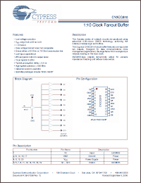 Click here to download CY2CC810OXIT Datasheet