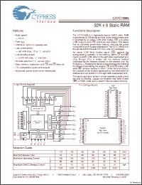 Click here to download CY7C199N-15ZXC Datasheet