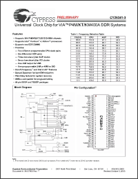 Click here to download CY28341OC-3 Datasheet