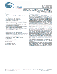 Click here to download CY7C1306BV25 Datasheet