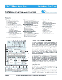 Click here to download CY8C27566-SPPXI Datasheet