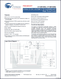 Click here to download CY14B104MA Datasheet