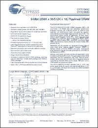 Click here to download CY7C1360C-166AXI Datasheet