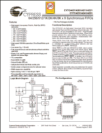 Click here to download CY7C4241-10AXC Datasheet