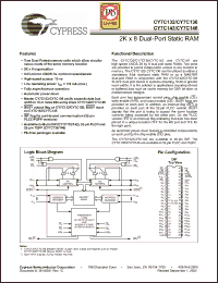 Click here to download CY7C136-55NXC Datasheet