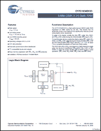 Click here to download CY7C1034DV33_09 Datasheet