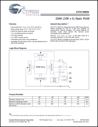 Click here to download CY7C199CNL-15VXI Datasheet