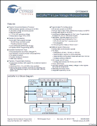 Click here to download CY7C60413-16LKXC Datasheet