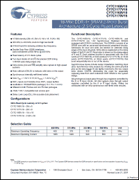 Click here to download CY7C1168V18-300BZXC Datasheet