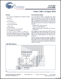 Click here to download CY7C109D-10ZXI Datasheet