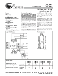 Click here to download CY7C1001-15VC Datasheet