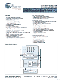 Click here to download CY8C20224-12LKXI Datasheet