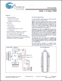 Click here to download CY7C1041BN-15VI Datasheet