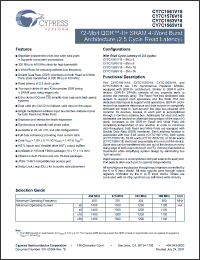Click here to download CY7C1576V18 Datasheet