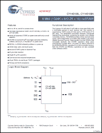 Click here to download CY14E108L Datasheet