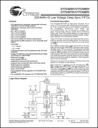 Click here to download CY7C4255V-10ASC Datasheet