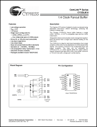 Click here to download CY2DL814 Datasheet