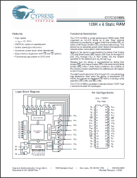 Click here to download CY7C1019BN-12VC Datasheet