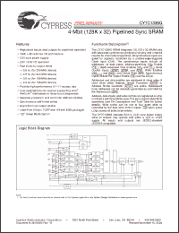 Click here to download CY7C1339G-133BGXI Datasheet