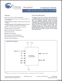 Click here to download CY14E104N-BA25XIT Datasheet