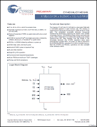 Click here to download CY14E104N-ZS25XIT Datasheet