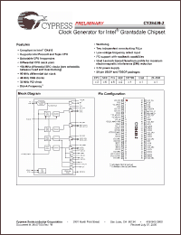 Click here to download CY28439OXC-2T Datasheet