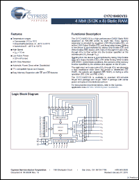 Click here to download CY7C1049CV33_10 Datasheet