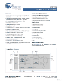 Click here to download CYRF7936 Datasheet