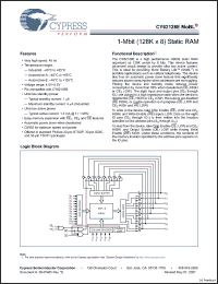Click here to download CY62128ELL-45ZAXI Datasheet