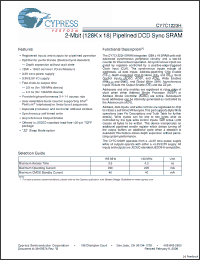 Click here to download CY7C1223H Datasheet