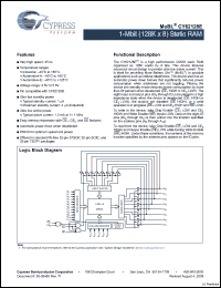 Click here to download CY62128ELL-55SXE Datasheet