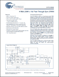 Click here to download CY7C1325G-100BGC Datasheet